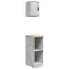 vidaXL Armoires de garage 2 pcs gris b&eacute;ton bois d'ing&eacute;nierie