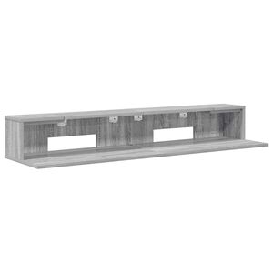 vidaXL Bureau de studio Sonoma gris 110 x 36 x 19,5 cm