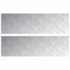 vidaXL Nez de marche 2 pc 100 x 30 cm Argent&eacute; Aluminium Rectangulaire