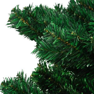 vidaXL Arbre de Noël hélicoïdal pré-éclairé avec pot vert 120 cm PVC