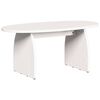 vidaXL Table basse Blanc 80 x 40 x 35 cm Pin massif