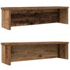 VidaXL &Eacute;tag&egrave;res de cuisine empilables 2 pcs vieux bois 60x15x16 cm