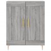 vidaXL Buffet haut Sonoma gris 69,5x34x180 cm Bois d'ing&eacute;nierie