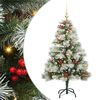 vidaXL Sapin de No&euml;l artificiel Vert et blanc 150 cm