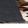 vidaXL Tapis Cuir v&eacute;ritable Patchwork 160x230cm Al&eacute;atoire Marron/Blanc
