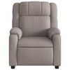 vidaXL Fauteuil de massage inclinable &eacute;lectrique Taupe Tissu