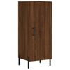 vidaXL Buffet haut Chêne marron 34,5x34x180 cm Bois d'ingénierie
