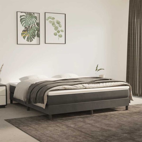 vidaXL Matelas de lit &agrave; ressorts ensach&eacute;s fermet&eacute; moyenne 160x210x20 cm velours