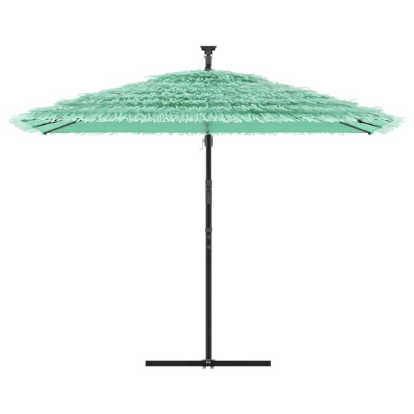 vidaXL Parasol de jardin avec m&acirc;t en acier vert 290x290x238 cm