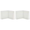 vidaXL Mur de sout&egrave;nement 2 pc 50 x 50 x 50 cm Acier Blanc