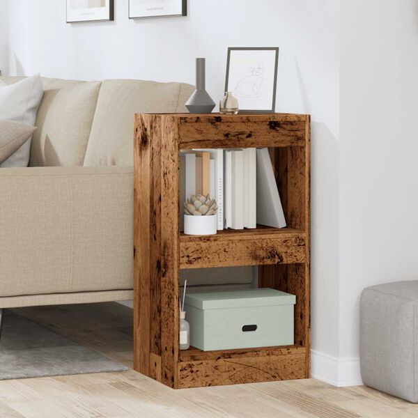 vidaXL Bibliothèque/Cloison de séparation vieux bois 40x30x72 cm