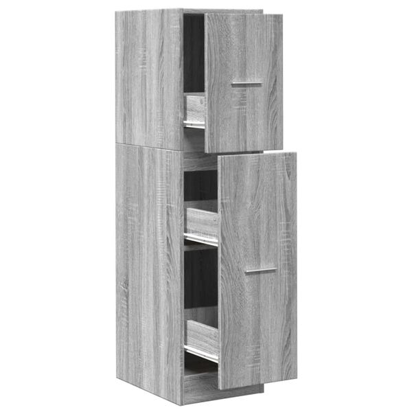 vidaXL Armoire apothicaire sonoma gris 30x41x118 cm bois d'ingénierie
