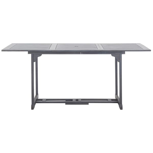 vidaXL Ensemble &agrave; manger de jardin 9 pcs Bois d'acacia massif Gris