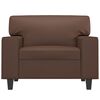 vidaXL Fauteuil Marron 60 cm Similicuir