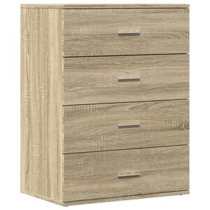 vidaXL Buffet ch&ecirc;ne sonoma 60x39x80 cm bois d'ing&eacute;nierie