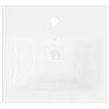 vidaXL Lavabo encastré avec robinet 42x39x18 cm céramique blanc