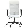 vidaXL Chaise de bureau réglable en hauteur blanc