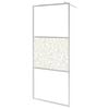 vidaXL Paroi de douche &agrave; l'italienne &agrave; verre ESG pierre 90x195 cm