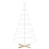 vidaXL Arbre en c&ocirc;ne de No&euml;l KUOPIO 180 cm Acier Blanc