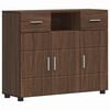 vidaXL Cabinet en Bois avec tiroir Ch&ecirc;ne brun 88,5 x 30,5 x 73 cm