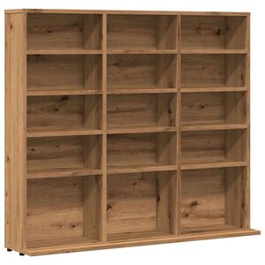 vidaXL Armoire &agrave; CD ch&ecirc;ne artisanal 100x23x89,5 cm bois d'ing&eacute;nierie
