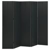 vidaXL Cloison de s&eacute;paration 5 panneaux Noir 200x180 cm Acier