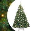 vidaXL Sapin de No&euml;l artificiel avec 300 LED Vert 180 cm PE et PVC