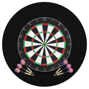 vidaXL Jeu de cibles professionnel en sisal avec 6 fl&eacute;chettes