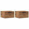 vidaXL Tables de chevet murales 2 pcs ch&ecirc;ne artisanal 34x30x20 cm