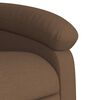 vidaXL Fauteuil de massage inclinable Marron Tissu