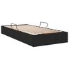 vidaXL Lit de Rangement avec matelas Noir 90 x 190 cm tissu