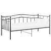 vidaXL Cadre de canap&eacute;-lit sans matelas noir m&eacute;tal 90x200 cm