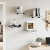 vidaXL Étagères murales 4 pcs sonoma gris 40x30x1,5 cm bois ingénierie