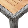 vidaXL Ensemble à manger d'extérieur 5pcs coussins Résine tressée Gris