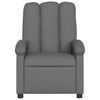 vidaXL Fauteuil inclinable en tissu gris fonc&eacute;