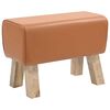 vidaXL banc 60 x 30 x 45 cm Cuir v&eacute;ritable Marron