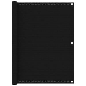 vidaXL &Eacute;cran de balcon Noir 120x600 cm PEHD