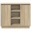 vidaXL Buffet LED Chêne Sonoma 90 x 32 x 75 cm Bois d'ingénierie