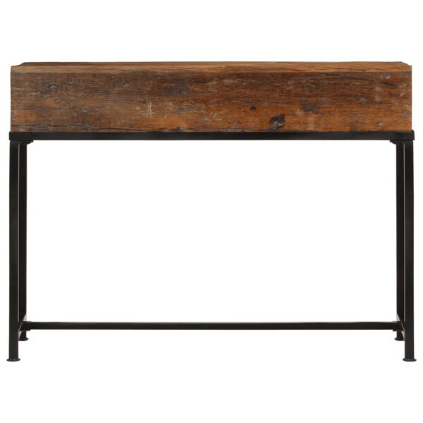 vidaXL Table console 110x30x80 cm bois massif de r&eacute;cup&eacute;ration