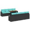 vidaXL Ensemble de canap&eacute; de jardin 9 pc 8-Nombre de places