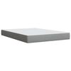 vidaXL Sommier &agrave; lattes de lit avec matelas Gris clair 140x190cm Tissu