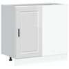 vidaXL Meuble bas de cuisine &laquo; Porto &raquo; Bois d'ing&eacute;nierie blanc brillant