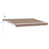 vidaXL Auvent r&eacute;tractable &eacute;lectrique Taupe 5 x 3 m