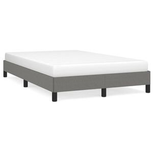vidaXL Cadre de lit sans matelas gris fonc&eacute; 120x190 cm tissu
