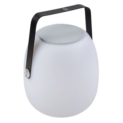Bo-Camp Lampe de table LED avec haut-parleur Bluetooth Blanc et marron