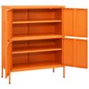 vidaXL Armoire de rangement Orange 80x35x101,5 cm Acier