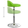 vidaXL Chaises pivotantes &agrave; manger lot de 4 vert similicuir