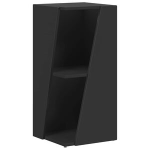 vidaXL &Eacute;tag&egrave;re lat&eacute;rale 33 x 32 x 70,5 cm Bois d'ing&eacute;nierie Noir