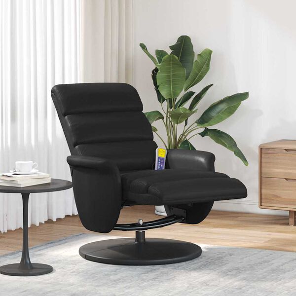 vidaXL Fauteuil de massage inclinable Noir 71 x 98 x 106 cm