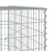 vidaXL Panier gabion avec couvercle 600x100x200 cm fer galvanis&eacute;